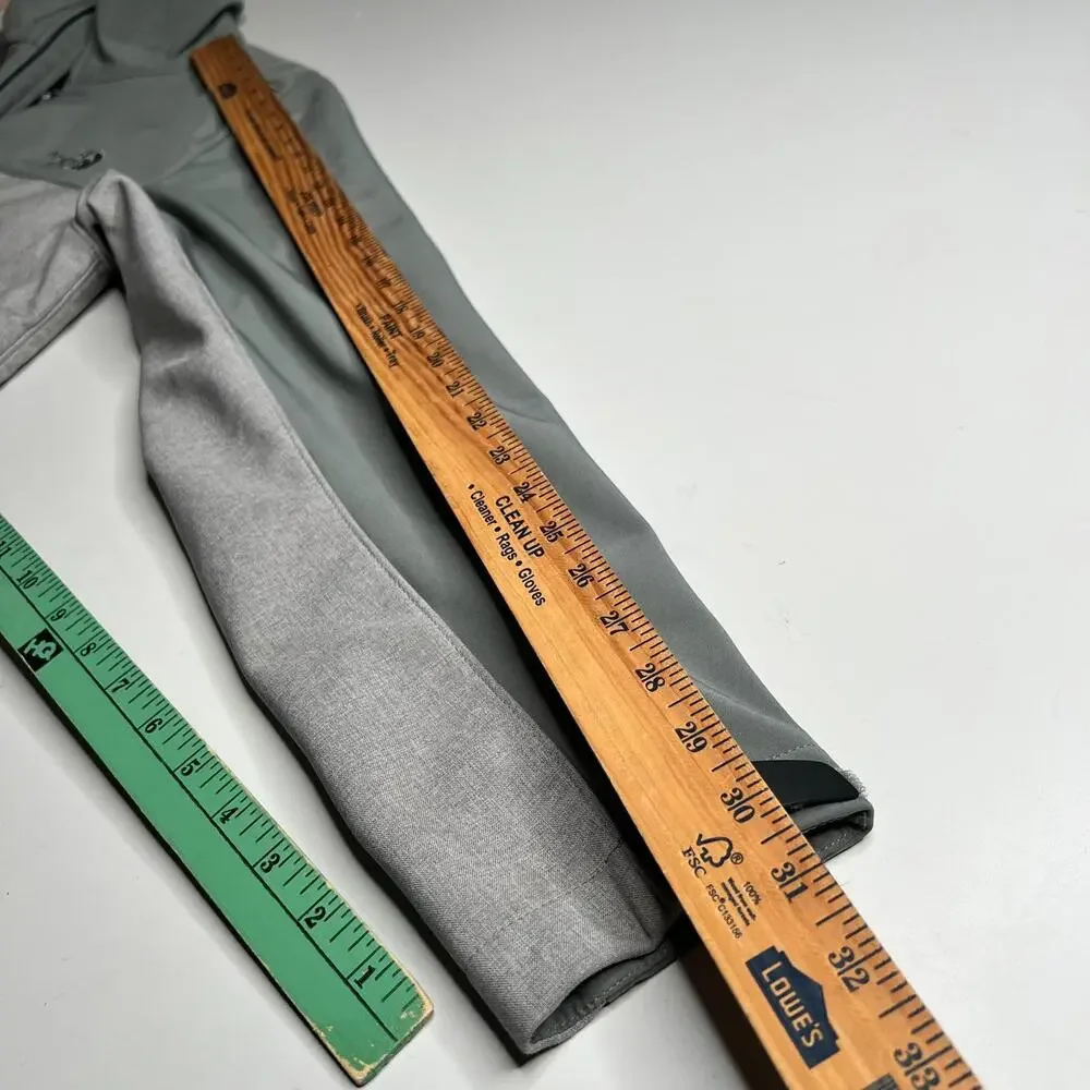 The North Face Mens Softshell Jacket Gray Green Full Zip‎ Outdoor Size M